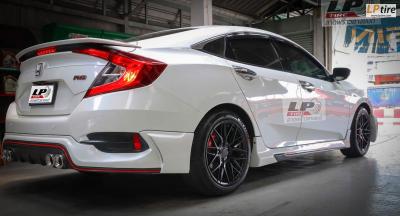 HONDA CIVIC FC จัดแม็ก SSW S348 17x8 ET38 5x114.3 #ดำด้าน ใส่ยางเดิม สวยงามครับ