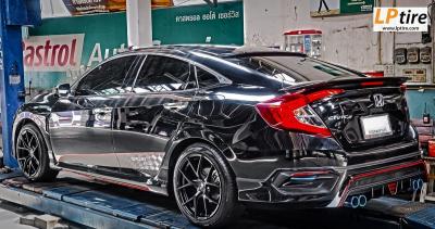 Honda Civic FC + ล้อแม็ก LENSO JAGER DYNA 17นิ้ว สีดำด้าน