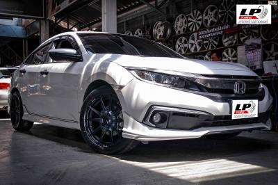 รถ - HONDA CIVIC ล้อแม็ก - ENKEI SC46 สีดำด้าน สเปค - 17x7.5 5x114.3 ET35 รัดยาง - YOKOHAMA BluEarth-GT AE51 เบอร์ - 215/50-17