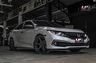 รถ -HONDA CIVIC FC ล้อแม็ก - LENSO Jager Craft ดำเงามิลลิ่งก้านเงิน สเปค - 17x7.5 ET35 5x114.3 รัดยาง - ALLIANCE AL30 030Ex เบอร์ - 215/50-17