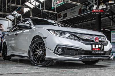 รถ -HONDA CIVIC ล้อแม็ก -SSW S348 ดำหน้าชา สเปค - 17x8 ET38 5x114.3 ยาง - ALLIANCE AL30 030Ex เบอร์- 215/50-17