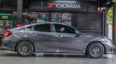 รถ -HONDA CIVIC ล้อแม็ก - SSW S348 HB ขอบ - 17x8 ET38 5x114.3 ยาง - LENSO D-1CS เบอร์ -215/50-17