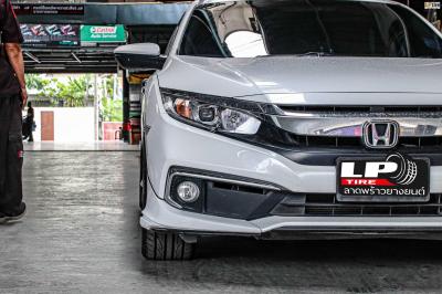 รถ - HONDA CIVIC ล้อแม็ก -NK Performance FF05RR (RS05RR) Flowforming 1ดำด้าน ขอบ - 8x8.5 ET35 5x114.3 ยาง -YOKOHAMA V701 เบอร์ - 235/40-18