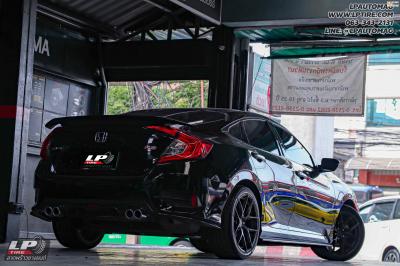 รถ - HONDA CIVIC ล้อแม็ก - VAGE VF04 (TMF-104) DARK GM-FLAT สเปค - 18x8.5 ET35 5x112-5x114.3 ยาง - YOKOHAMA V701 เบอร์ - 235/40-18