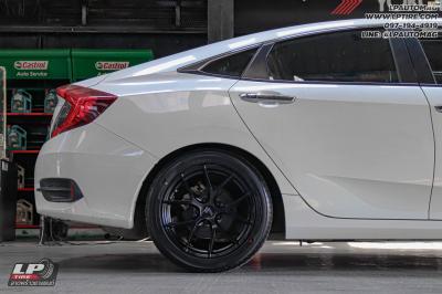 รถ - HONDA CIVIC ล้อแม็ก - LENSO Jager Dyna ดำด้าน สเปค - 17x7.5 ET35 5x114.3 ยาง - ALLIANCE AL30 030Ex เบอร์ -215/50-17