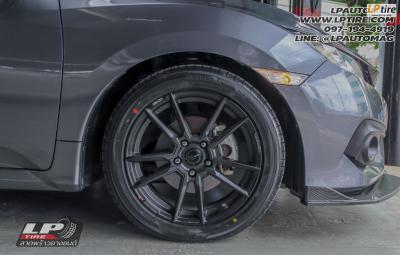 รถ - HONDA CIVIC FC ล้อแม็ก - ENKEI SC47 ดำด้าน สเปค - 17x7.5 ET38 5x114.3 ยาง - ALLIANCE AL30 030Ex เบอร์ - 215/50-17