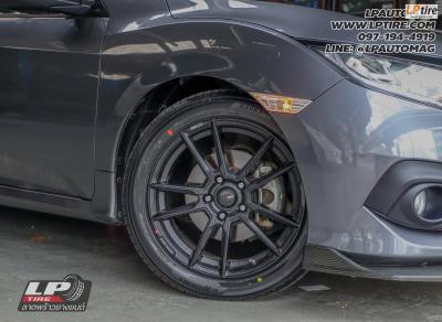 รถ - HONDA CIVIC FC ล้อแม็ก - ENKEI SC47 ดำด้าน สเปค - 17x7.5 ET38 5x114.3 ยาง - ALLIANCE AL30 030Ex เบอร์ - 215/50-17