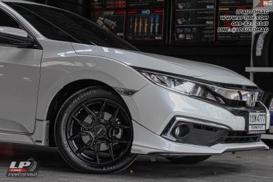 รถ - HONDA CIVIC ล้อแม็ก - LENSO DRAKEN ดำด้าน สเปค - 17x7 ET35 5x114.3 ยาง - MICHELIN PRIMACY 4 เบอร์ -215/50-17