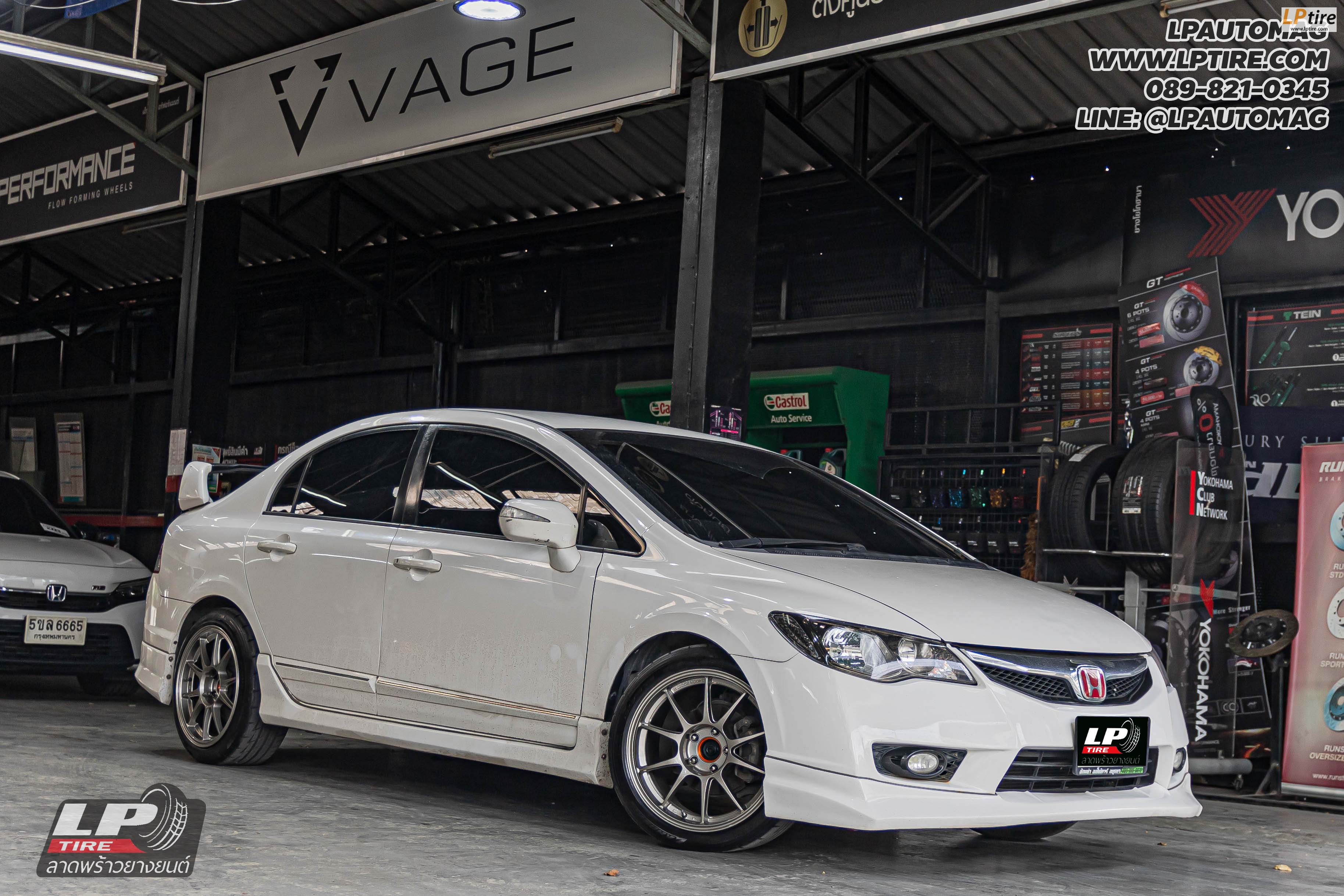 รถ - HONDA CIVIC ล้อแม็ก - NK Performance NK105N (TC105n) Flowforming TS-TITAN สเปค - 17x8.5 ET35 5x114.3