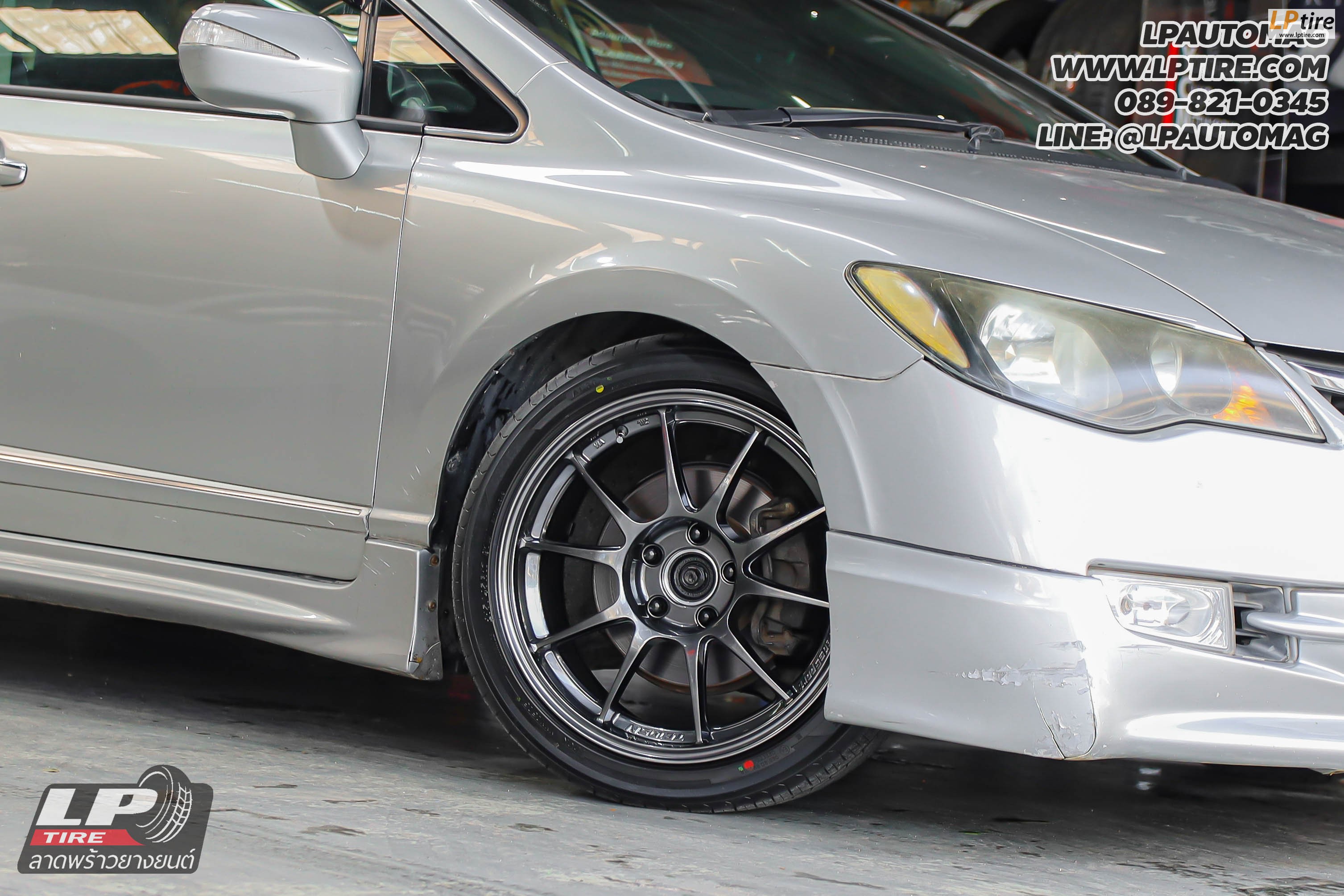 รถ - HONDA CIVIC ล้อแม็ก - NK Performance NK105N (TC105n) Flowforming NK Dark สเปค - 17x8.5 ET35 5x114.3-5x112 ยาง - ALLIANCE AL30 030Ex เบอร์ - 215/45-17