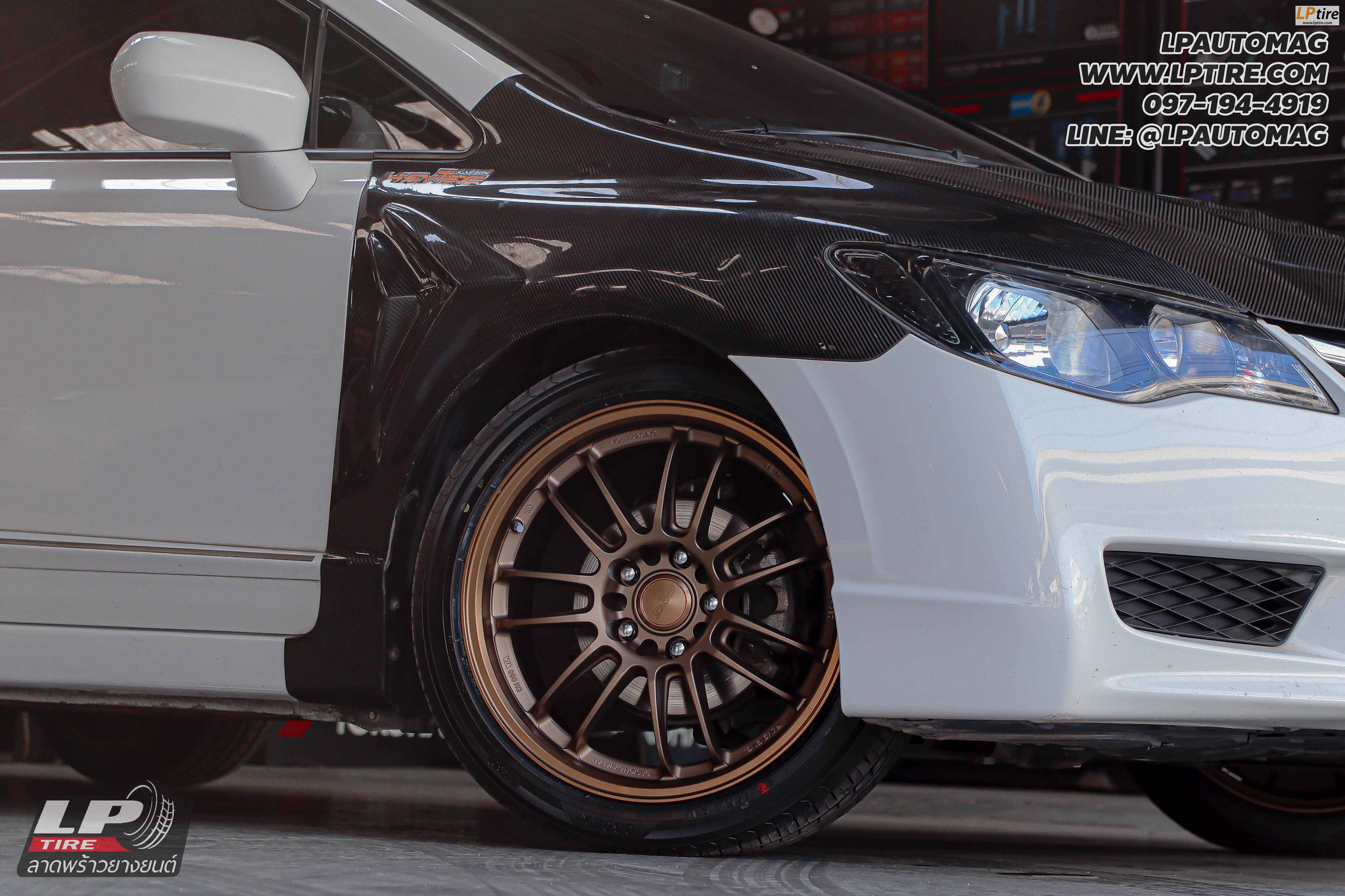 รถ -HONDA CIVIC ล้อแม็ก - NK Performance NK30 (RE30) Flowforming น้ำตาล สเปค - 17x8.5 ET35 5x114.3 ยาง - ALLIANCE AL30 030Ex เบอร์ - 215/45-17