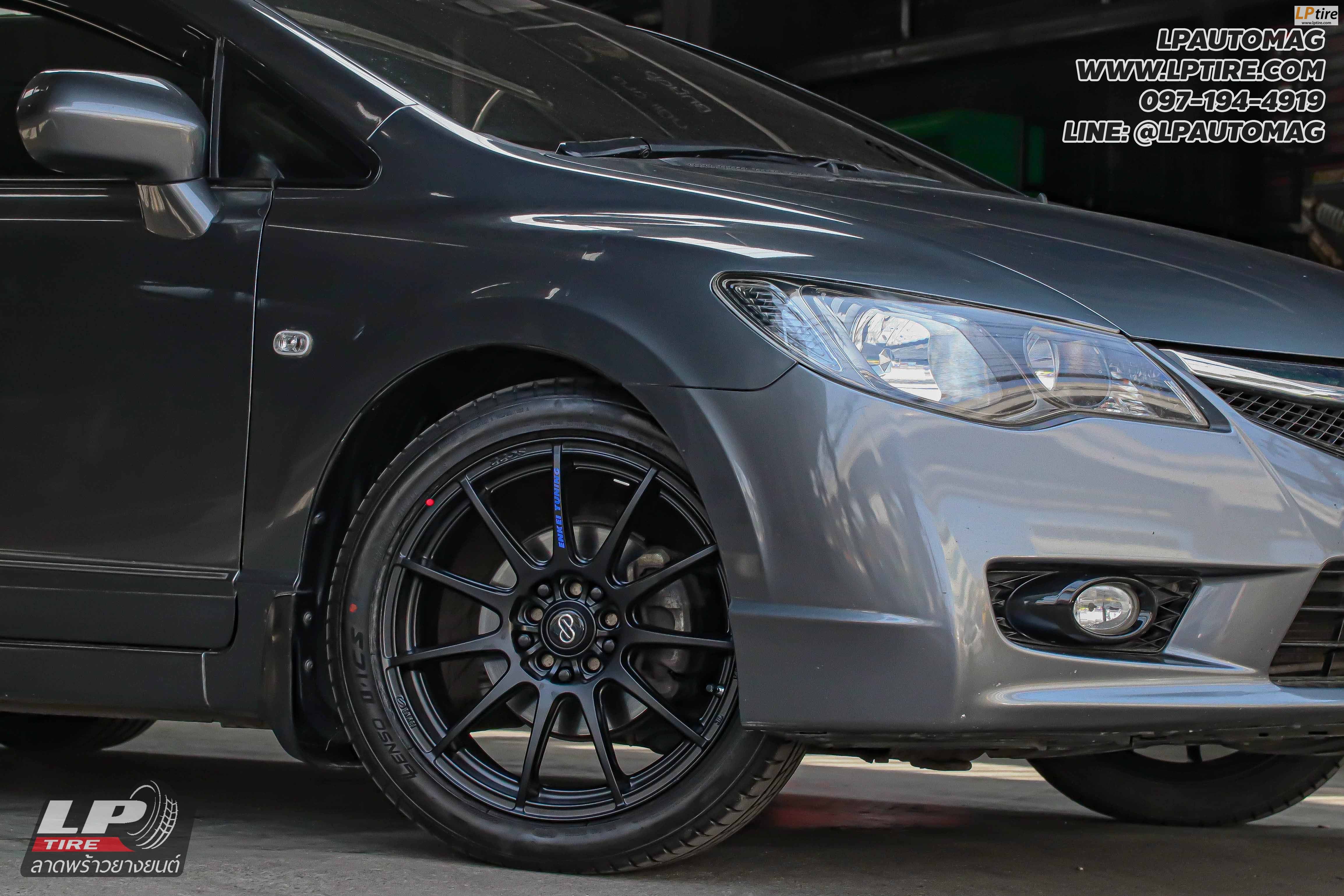 รถ - HONDA CIVIC ล้อแม็ก - ENKEI SC22 17x7 ET40ดำด้าน สเปค - 5x100-5x114.3 ยาง - LENSO D-1CS
เบอร์ - 215/45-17