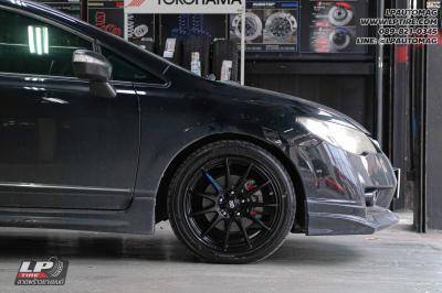 รถ - HONDA CIVIC ล้อแม็ก - ENKEI SC22 ดำด้าน สเปค - 17x7 ET40 5x100-5x114.3 ยาง - BRIDGESTONE RE004 เบอร์ - 215/45-17