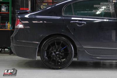 รถ - HONDA CIVIC ล้อแม็ก - ENKEI SC22 ดำด้าน สเปค - 17x7 ET40 5x100-5x114.3 ยาง - BRIDGESTONE RE004 เบอร์ - 215/45-17