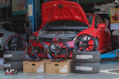 รถ - HONDA CIVICล้อแม็ก - Type R (ZR165) สีดำเงาขอบแดง สเปค - 18x8 ET35 5x114.3 ยาง - ALLIANCE AL30 030Ex เบอร์ - 225/40-18