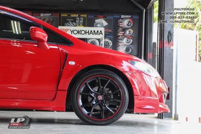 รถ - HONDA CIVICล้อแม็ก - Type R (ZR165) สีดำเงาขอบแดง สเปค - 18x8 ET35 5x114.3 ยาง - ALLIANCE AL30 030Ex เบอร์ - 225/40-18