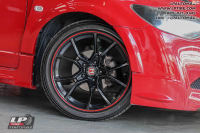 รถ - HONDA CIVICล้อแม็ก - Type R (ZR165) สีดำเงาขอบแดง สเปค - 18x8 ET35 5x114.3 ยาง - ALLIANCE AL30 030Ex เบอร์ - 225/40-18