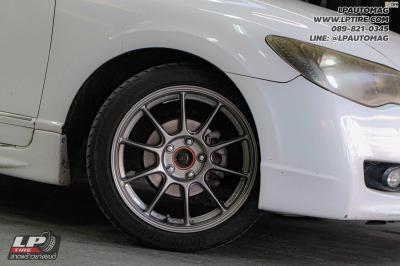 รถ - HONDA CIVIC ล้อแม็ก - Auto Option AOW-105X (TC105X) FlowForming TS-TITAN สเปค -17x8.5 ET32 5x114.3 รัดยาง - bridgestone potenza re004 เบอร์- 215/45-17