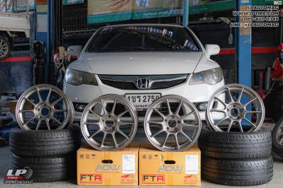 รถ - HONDA CIVIC ล้อแม็ก - Auto Option AOW-105X (TC105X) FlowForming TS-TITAN สเปค -17x8.5 ET32 5x114.3 รัดยาง - bridgestone potenza re004 เบอร์- 215/45-17