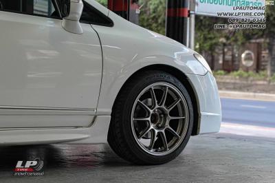 รถ - HONDA CIVIC ล้อแม็ก - Auto Option AOW-105X (TC105X) FlowForming TS-TITAN สเปค -17x8.5 ET32 5x114.3 รัดยาง - bridgestone potenza re004 เบอร์- 215/45-17