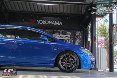 รถ - HONDA CIVIC ล้อแม็ก - NK Performance NK105N (TC105n) Flowforming NK Dark สเปค -17x8.5 ET35 5x114.3-5x112 ยาง - BRIDGESTONE RE004 เบอร์ - 215/45-17