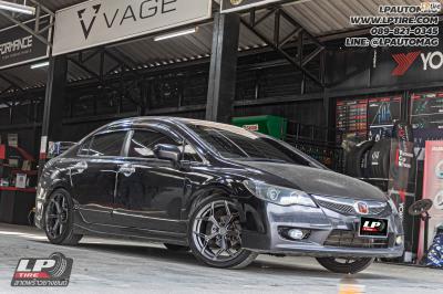 รถ - HONDA CIVIC ล้อแม็ก - VAGE VFX01 FlowForming DABK GM FLAT สเปค- 18x8.5 ET35 5x112-5x114.3 ยาง- ALLIANCE AL30 030Ex เบอร์- 225/40-18