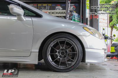 รถ - HONDA CIVIC ล้อแม็ก - NK Performance NK105N (TC105n) Flowforming NK Dark สเปค - 17x8.5 ET35 5x114.3-5x112 ยาง - ALLIANCE AL30 030Ex เบอร์ - 215/45-17