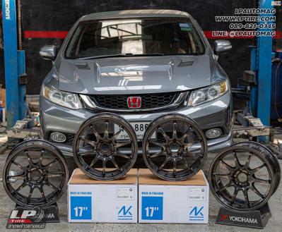 รถ - HONDA CIVIC ล้อแม็ก - NK Performance NK28N Flowforming DGM สเปค- 17x8.5 ET35 5x114.3