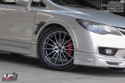 รถ - HONDA CIVIC ล้อแม็ก - ENKEI SC49 ดำด้านหน้าเงาด้าน สเปค - 17x7.5 ET42 5x114.3 ยาง - ALLIANCE AL30 030Ex เบอร์ - 215/50-17