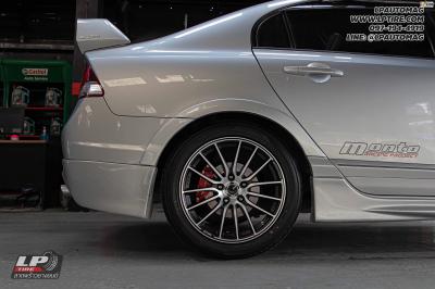 รถ - HONDA CIVIC ล้อแม็ก - ENKEI SC49 ดำด้านหน้าเงาด้าน สเปค - 17x7.5 ET42 5x114.3 ยาง - ALLIANCE AL30 030Ex เบอร์ - 215/50-17