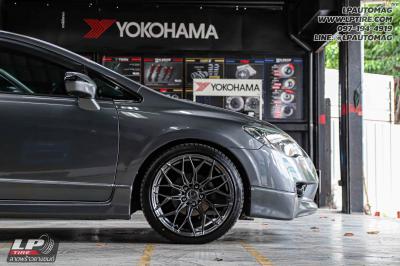 รถ - HONDA CIVIC ล้อแม็ก - VAGE VF032 V-DARK สเปค -18x8.5 ET35 5x114.3-5x112 ยาง - LENSO D-1CS เบอร์ -225/40-18