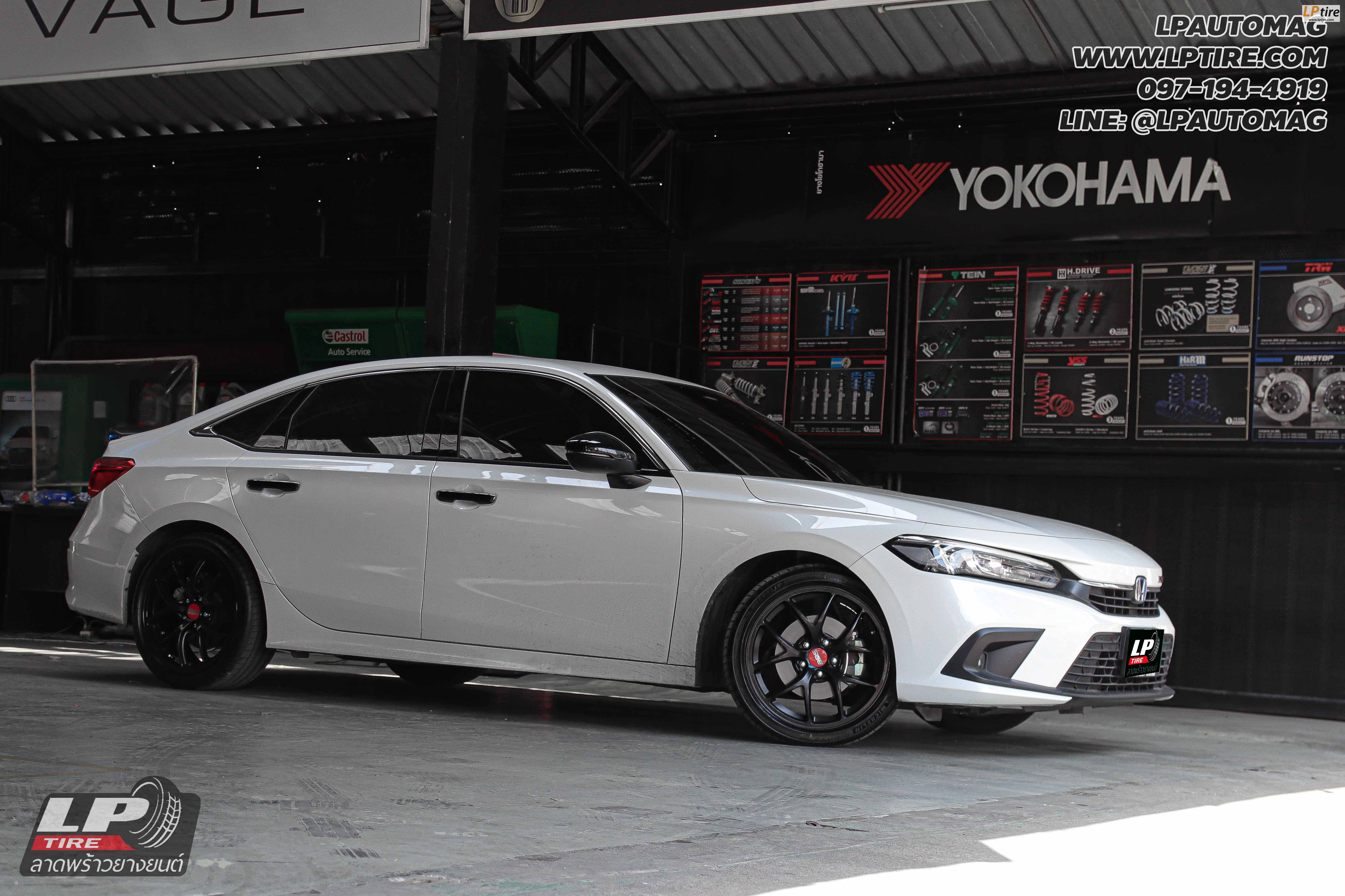 รถ - HONDA CIVIC ล้อแม็ก - BBS HRE ดำด้าน สเปค - 18x8 ET45 5x114.3 ยาง - MICHELIN Pilot Sport 4
เบอร์ - 235/40-18