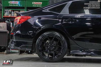 รถ - HONDA CIVIC ล้อแม็ก - VAGE VF04 BLACK สเปค - 18x8.5 ET35 5x112-5x114.3 รัดยาง - DUNLOP DIREZZA DZ102+ เบอร์- 235/40-18