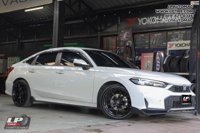 รถ - HONDA CIVIC ล้อแม็ก - W2 Wheels WFF-F FlowForming Crystal Black สเปค - 18x8.5 ET35 5x114.3 ยาง - LENSO D-1CS เบอร์ - 235/40-18