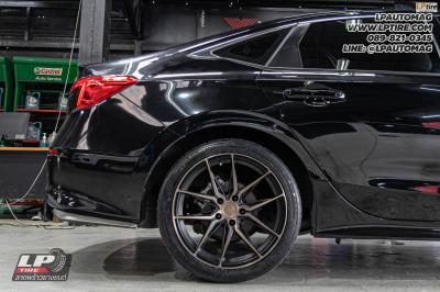 รถ - HONDA CIVIC ล้อแม็ก - VAGE VF02 FlowForming ดำกลึงหน้าชา สเปค - 18x8.5 ET35 5x112-5x114.3
ยาง - CONTINENTAL MaxContact MC7 เบอร์ - 235/40R18