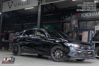 รถ - HONDA CIVIC ล้อแม็ก - VAGE VF02 FlowForming ดำกลึงหน้าชา สเปค - 18x8.5 ET35 5x112-5x114.3
ยาง - CONTINENTAL MaxContact MC7 เบอร์ - 235/40R18