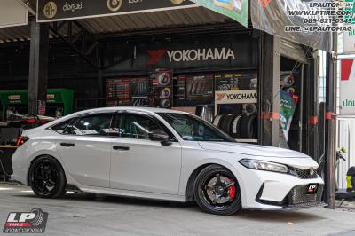 รถ - HONDA CIVIC ล้อแม็ก - INSPI ADVAN GT BEYOND FlowForming V-BLACK สเปค - 18x8.5 ET35 5x114.3-5x112 ใช้ยางเดิม