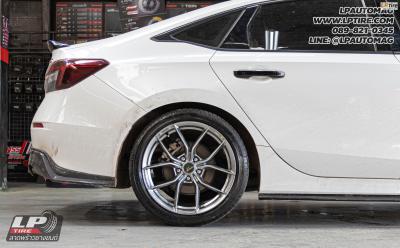 รถ - HONDA CIVIC&nbsp;ล้อแม็ก - VLF FLOW FORM VLFP02 Hyper Black สเปค - 18x8 ET35 5x114.3 ใช้ยางเดิม
