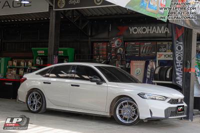 รถ - HONDA CIVIC ล้อแม็ก - VLF FLOW FORM VLFP02 Hyper Black สเปค - 18x8 ET35 5x114.3 ใช้ยางเดิม