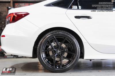 รถ - HONDA CIVIC&nbsp;ล้อแม็ก - VAGE VF013 FlowForming ดำเงา ใช้ยางเดิม