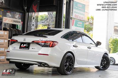 รถ - HONDA CIVIC&nbsp;ล้อแม็ก - VAGE VF013 FlowForming ดำเงา ใช้ยางเดิม