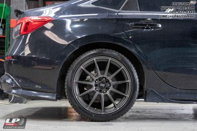 รถ - HONDA CIVIC ล้อแม็ก - ENKEI SC22 Matt gun metal สเปค - 18x8 ET45 5x100-5x114.3 รัดยาง - LENSO D-1CS เบอร์ - 235/40-18