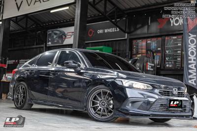 รถ - HONDA CIVIC ล้อแม็ก - ENKEI SC22 Matt gun metal สเปค - 18x8 ET45 5x100-5x114.3 รัดยาง - LENSO D-1CS เบอร์ - 235/40-18
