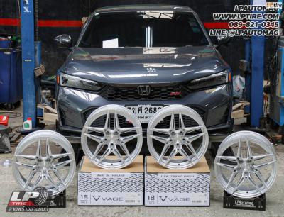 รถ - HONDA CIVIC ล้อแม็ก - VAGE VF062 FlowForming Hgs Brush สเปค - 18x8.5 ET35 5x112-5x114.3
ใช้ยางเดิม