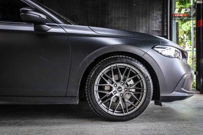 รถ - HONDA CIVIC FE ล้อแม็ก - SSW S348 เทาด้าน สเปค - 18x8.5 ET40 5x114.3 รัดยาง -MICHELIN Pilot Sport 4 เบอร์ - 235/40-18