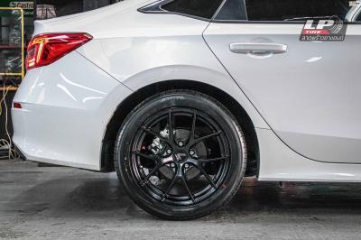 รถ - HONDA CIVIC ล้อแม็ก - LENSO Jager Dyna ดำด้าน สเปค - 17x7.5 ET35 5x114.3 รัดยาง - ALLIANCE AL30 030Ex เบอร์ - 215/50-17