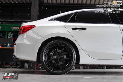 รถ - HONDA CIVIC ล้อแม็ก - VAGE VF013 ดำเงา สเปค - 18x8.5 ET35 5x112-5x114.3 ยาง - MICHELIN Pilot Sport 4 เบอร์ - 235/40-18