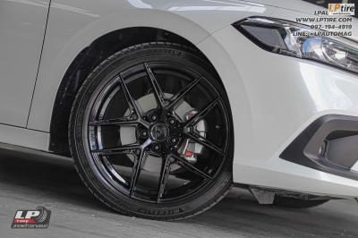 รถ - HONDA CIVIC ล้อแม็ก - VAGE VF013 ดำเงา สเปค - 18x8.5 ET35 5x112-5x114.3 ยาง - MICHELIN Pilot Sport 4 เบอร์ - 235/40-18