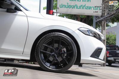 รถ - HONDA CIVIC ล้อแม็ก - VAGE VF013 ดำเงา สเปค - 18x8.5 ET35 5x112-5x114.3 ยาง - MICHELIN Pilot Sport 4 เบอร์ - 235/40-18