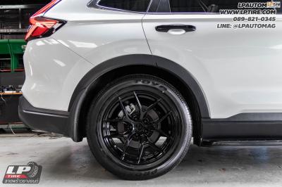 รถ - HONDA CR-V ล้อแม็ก - VAGE VF04 BLACK สเปค -18x8.5 ET35 5x112-5x114.3 ยาง - TOYO PROXES R45 เบอร์- 235/60 R18